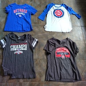 Women's Chicago Cubs shirt lot